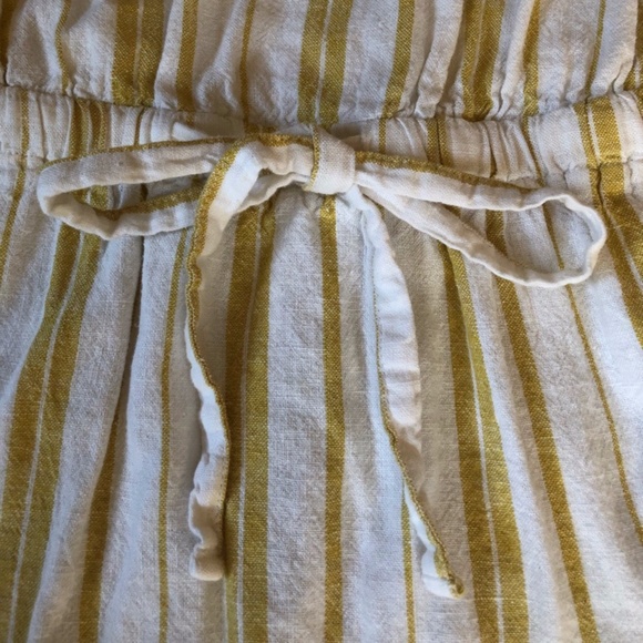 Old Navy Mustard Striped Linen Dress SP - Picture 5 of 6